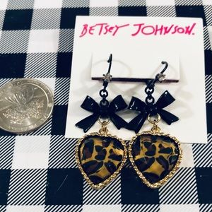 Betsey Johnson Cheetah Earrings